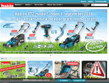 Tablet Screenshot of makita.dk