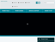 Tablet Screenshot of makita.com.au